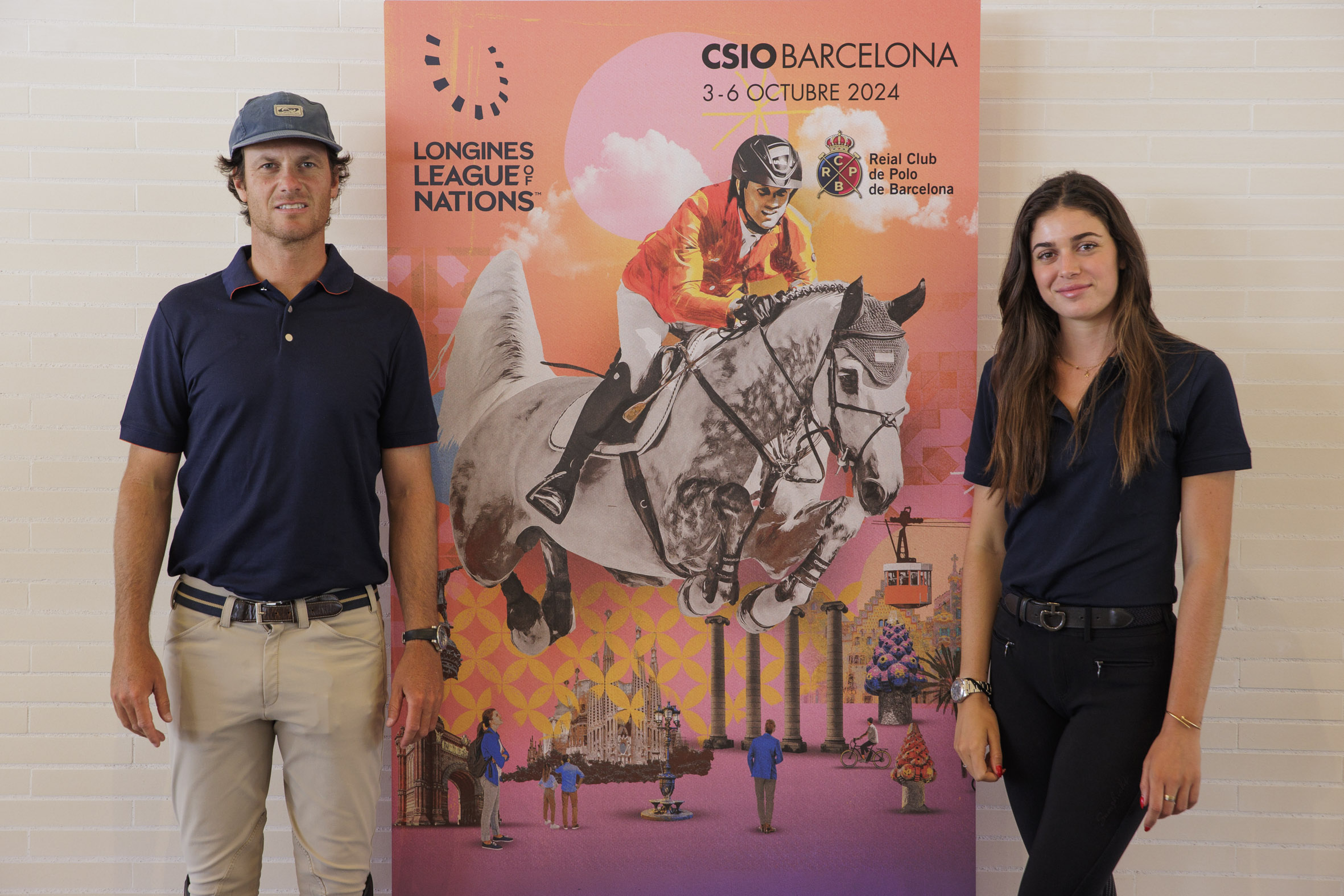 Sira Martínez and Pedro Veniss host the presentation of the CSIO Barcelona 2024 poster